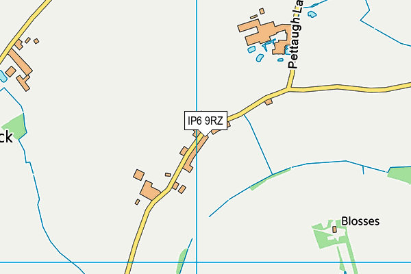 IP6 9RZ map - OS VectorMap District (Ordnance Survey)