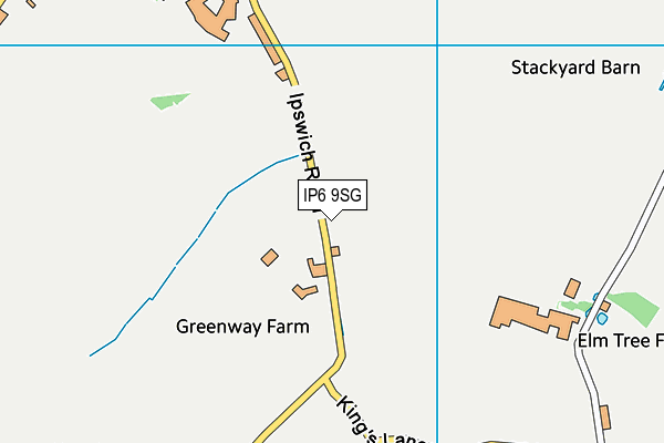 IP6 9SG map - OS VectorMap District (Ordnance Survey)