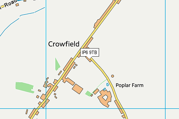 IP6 9TB map - OS VectorMap District (Ordnance Survey)