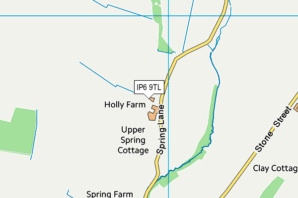 IP6 9TL map - OS VectorMap District (Ordnance Survey)