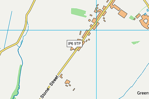 IP6 9TP map - OS VectorMap District (Ordnance Survey)