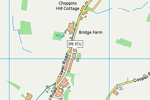 IP6 9TU map - OS VectorMap District (Ordnance Survey)