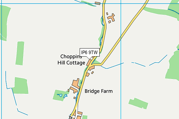 IP6 9TW map - OS VectorMap District (Ordnance Survey)