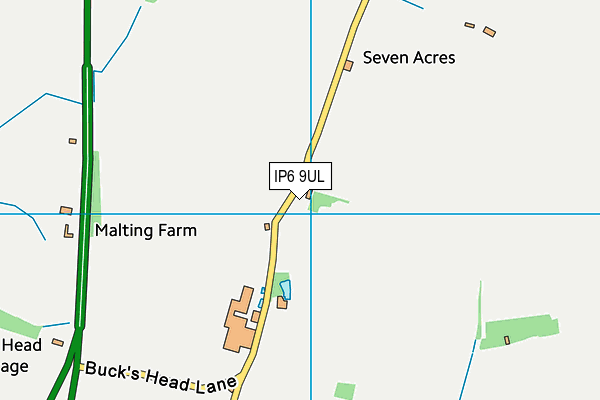 IP6 9UL map - OS VectorMap District (Ordnance Survey)
