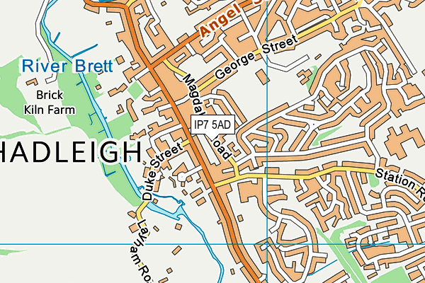 IP7 5AD map - OS VectorMap District (Ordnance Survey)