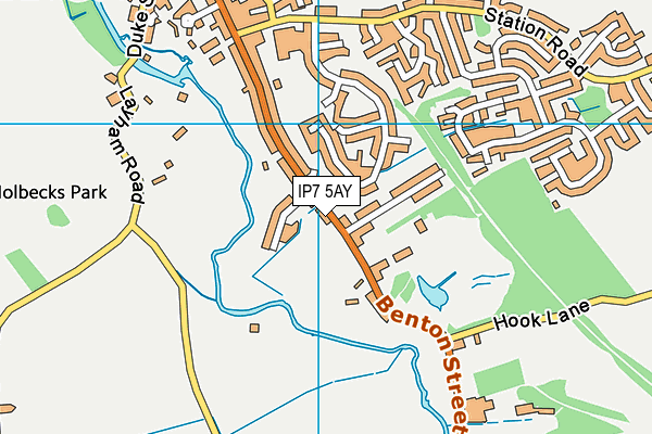 IP7 5AY map - OS VectorMap District (Ordnance Survey)