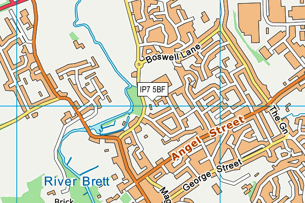 IP7 5BF map - OS VectorMap District (Ordnance Survey)