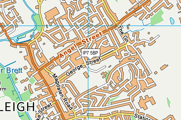 IP7 5BP map - OS VectorMap District (Ordnance Survey)