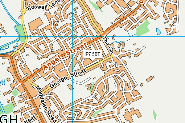 IP7 5BT map - OS VectorMap District (Ordnance Survey)