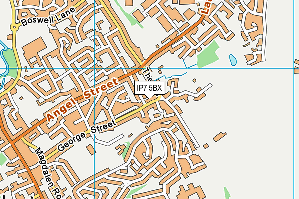 IP7 5BX map - OS VectorMap District (Ordnance Survey)