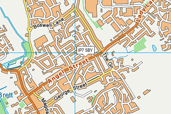 IP7 5BY map - OS VectorMap District (Ordnance Survey)