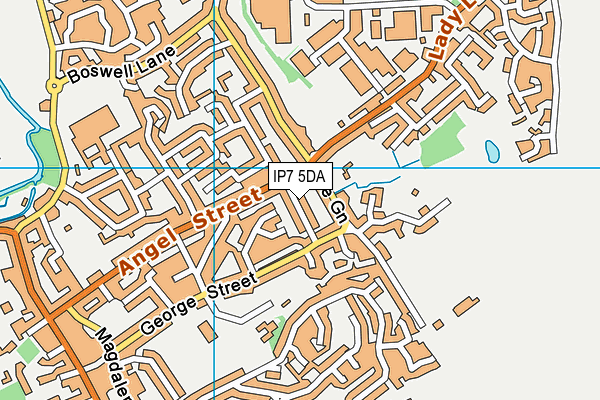 IP7 5DA map - OS VectorMap District (Ordnance Survey)