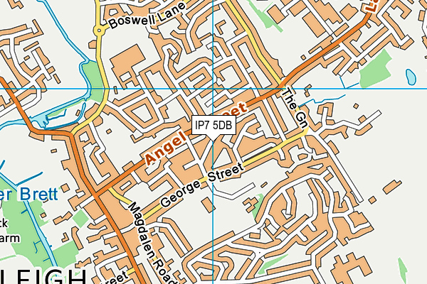 IP7 5DB map - OS VectorMap District (Ordnance Survey)