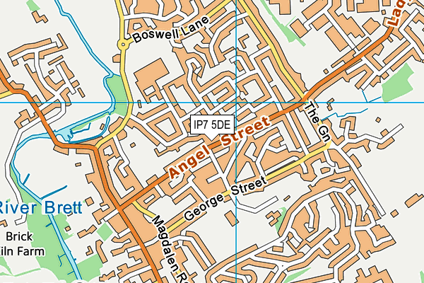 IP7 5DE map - OS VectorMap District (Ordnance Survey)