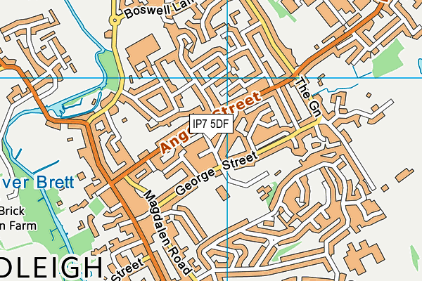 IP7 5DF map - OS VectorMap District (Ordnance Survey)
