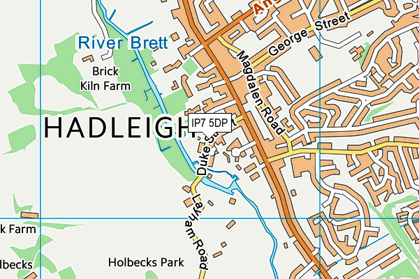 IP7 5DP map - OS VectorMap District (Ordnance Survey)