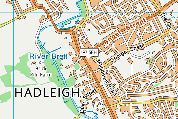 IP7 5EH map - OS VectorMap District (Ordnance Survey)