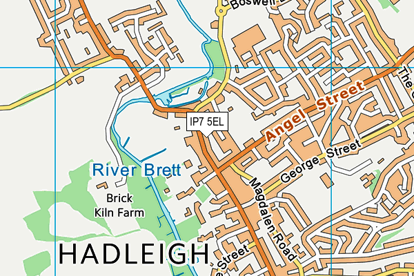 IP7 5EL map - OS VectorMap District (Ordnance Survey)