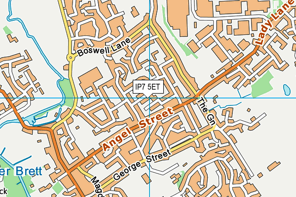 IP7 5ET map - OS VectorMap District (Ordnance Survey)