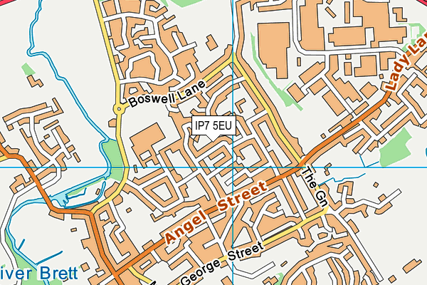IP7 5EU map - OS VectorMap District (Ordnance Survey)