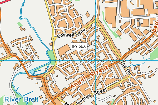IP7 5EX map - OS VectorMap District (Ordnance Survey)