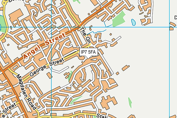 IP7 5FA map - OS VectorMap District (Ordnance Survey)