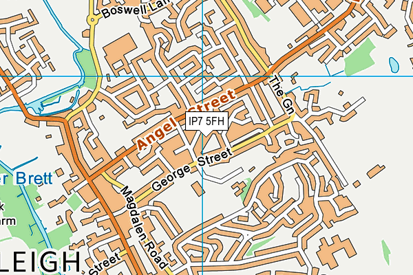 IP7 5FH map - OS VectorMap District (Ordnance Survey)