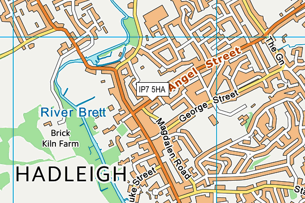 IP7 5HA map - OS VectorMap District (Ordnance Survey)