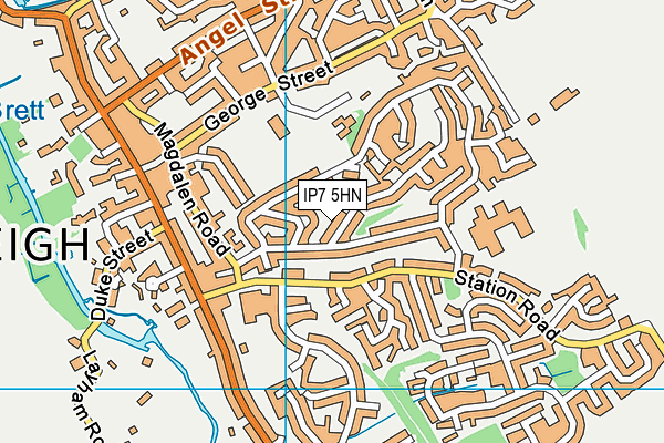 IP7 5HN map - OS VectorMap District (Ordnance Survey)