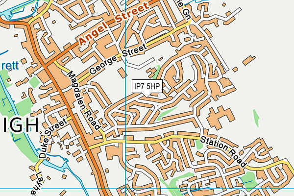 IP7 5HP map - OS VectorMap District (Ordnance Survey)