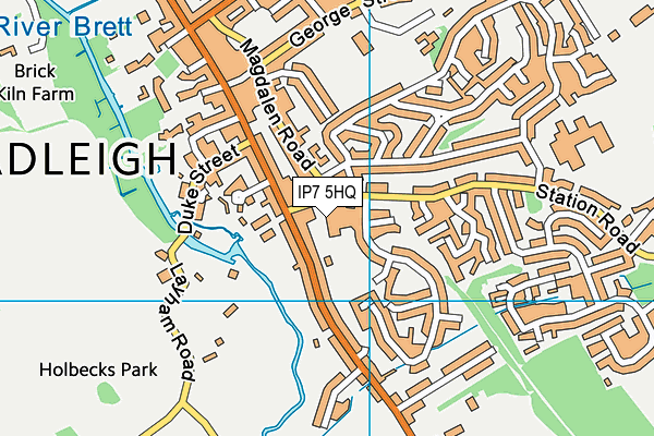 IP7 5HQ map - OS VectorMap District (Ordnance Survey)