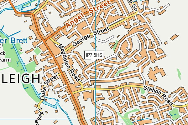 IP7 5HS map - OS VectorMap District (Ordnance Survey)