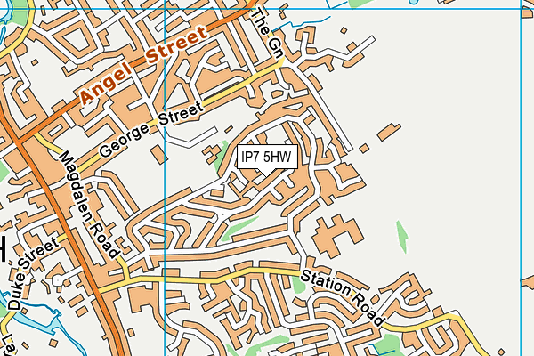 IP7 5HW map - OS VectorMap District (Ordnance Survey)
