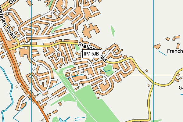 IP7 5JB map - OS VectorMap District (Ordnance Survey)