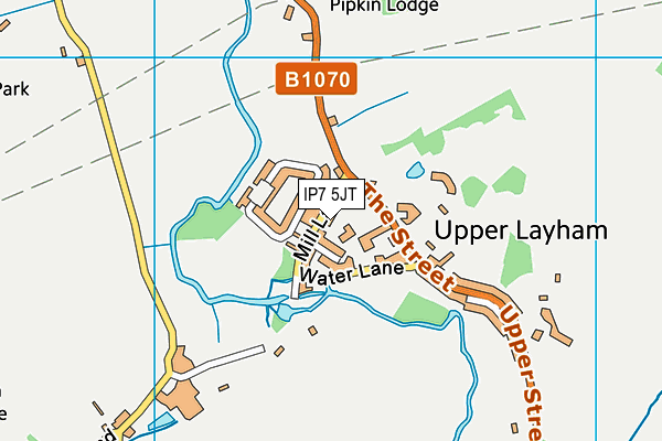 IP7 5JT map - OS VectorMap District (Ordnance Survey)