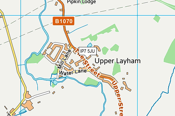 IP7 5JU map - OS VectorMap District (Ordnance Survey)