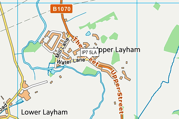 IP7 5LA map - OS VectorMap District (Ordnance Survey)