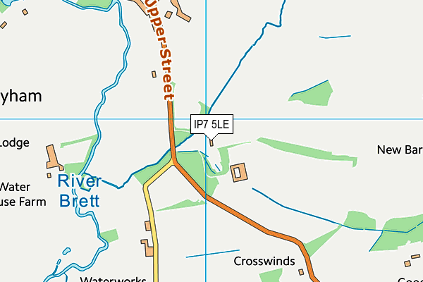 IP7 5LE map - OS VectorMap District (Ordnance Survey)