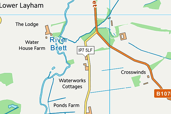 IP7 5LF map - OS VectorMap District (Ordnance Survey)