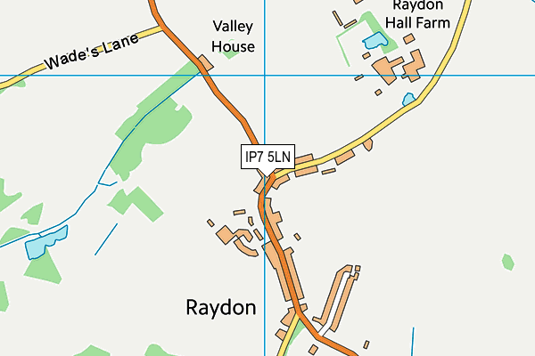 IP7 5LN map - OS VectorMap District (Ordnance Survey)