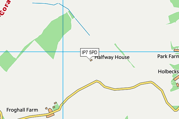 IP7 5PD map - OS VectorMap District (Ordnance Survey)