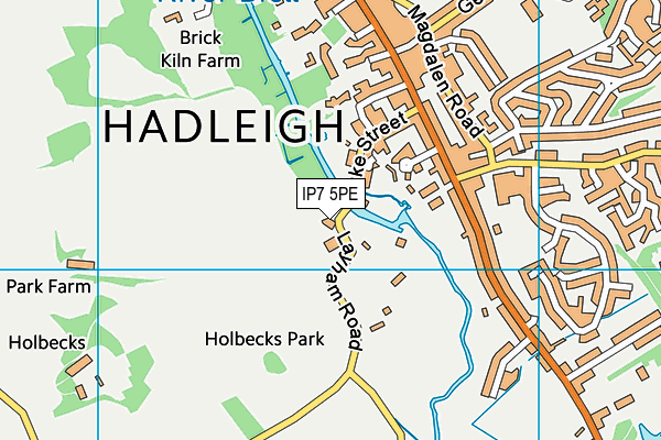 IP7 5PE map - OS VectorMap District (Ordnance Survey)