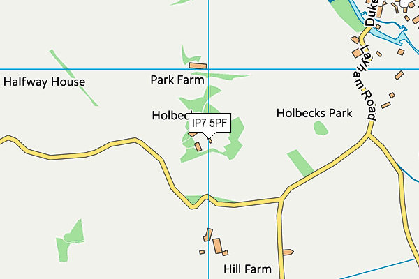 IP7 5PF map - OS VectorMap District (Ordnance Survey)