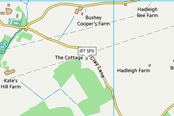 IP7 5PX map - OS VectorMap District (Ordnance Survey)