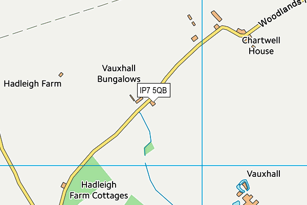 IP7 5QB map - OS VectorMap District (Ordnance Survey)