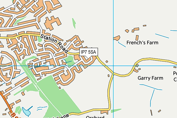 IP7 5SA map - OS VectorMap District (Ordnance Survey)