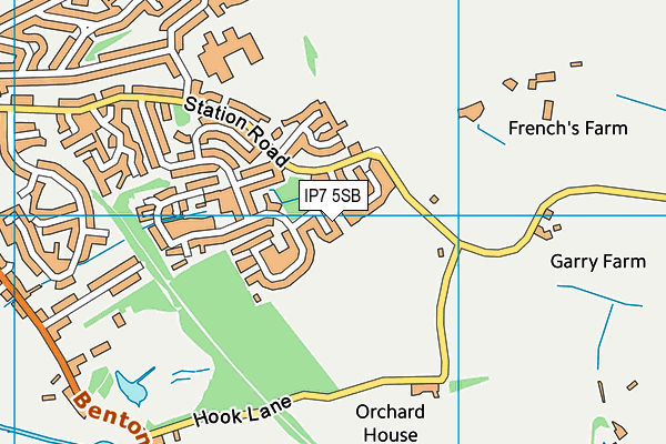 IP7 5SB map - OS VectorMap District (Ordnance Survey)