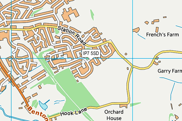 IP7 5SD map - OS VectorMap District (Ordnance Survey)