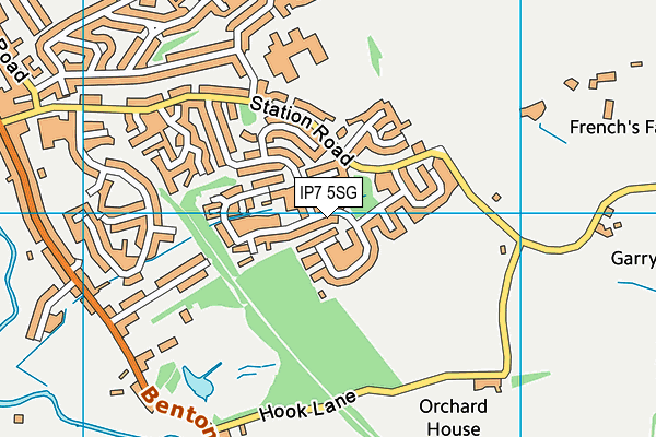 IP7 5SG map - OS VectorMap District (Ordnance Survey)