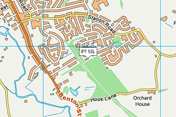 IP7 5SL map - OS VectorMap District (Ordnance Survey)